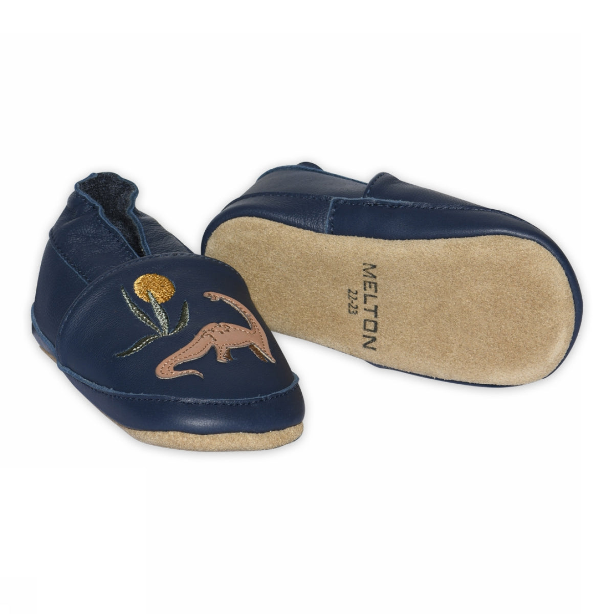 Dinosaur leather slipper