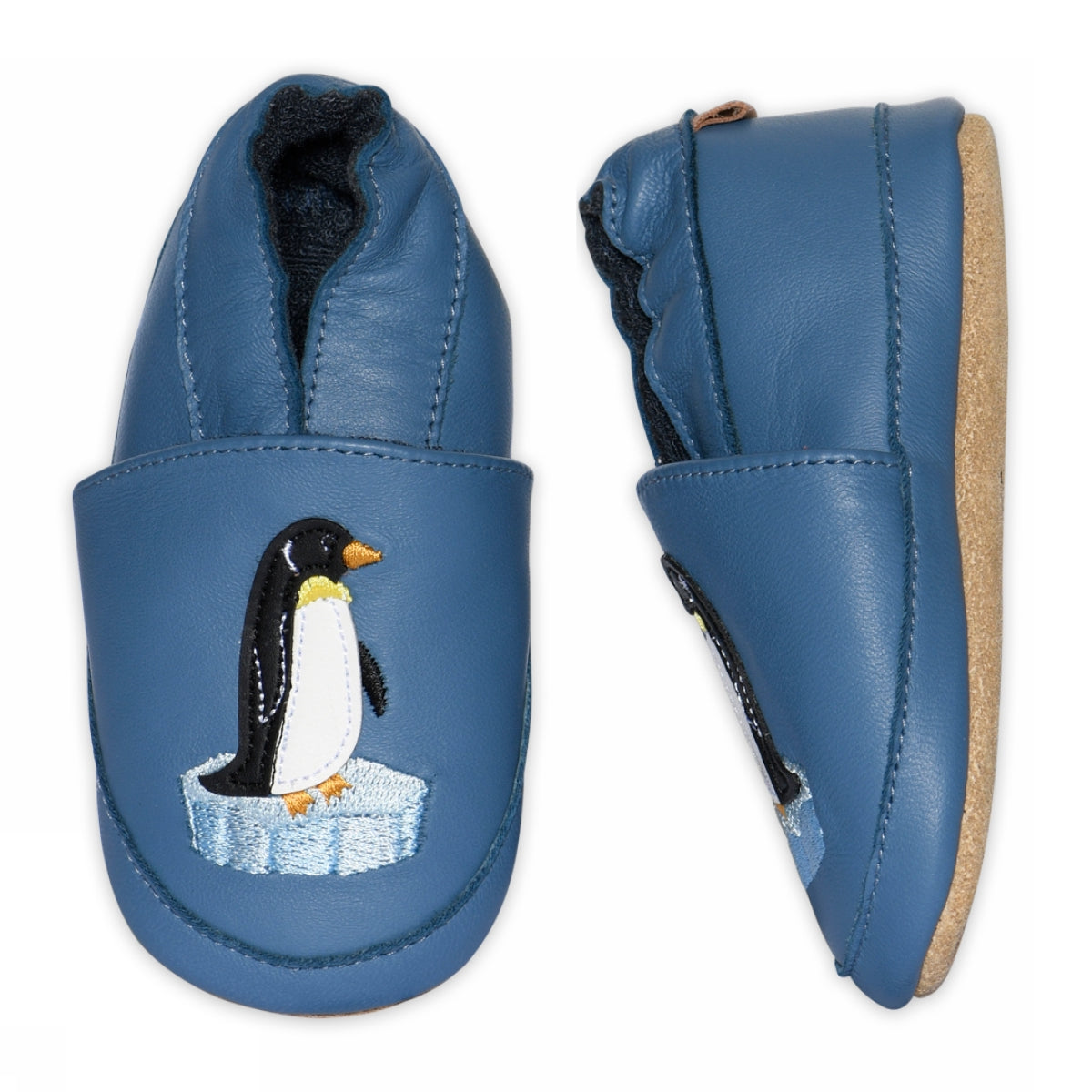 Penguin leather slipper