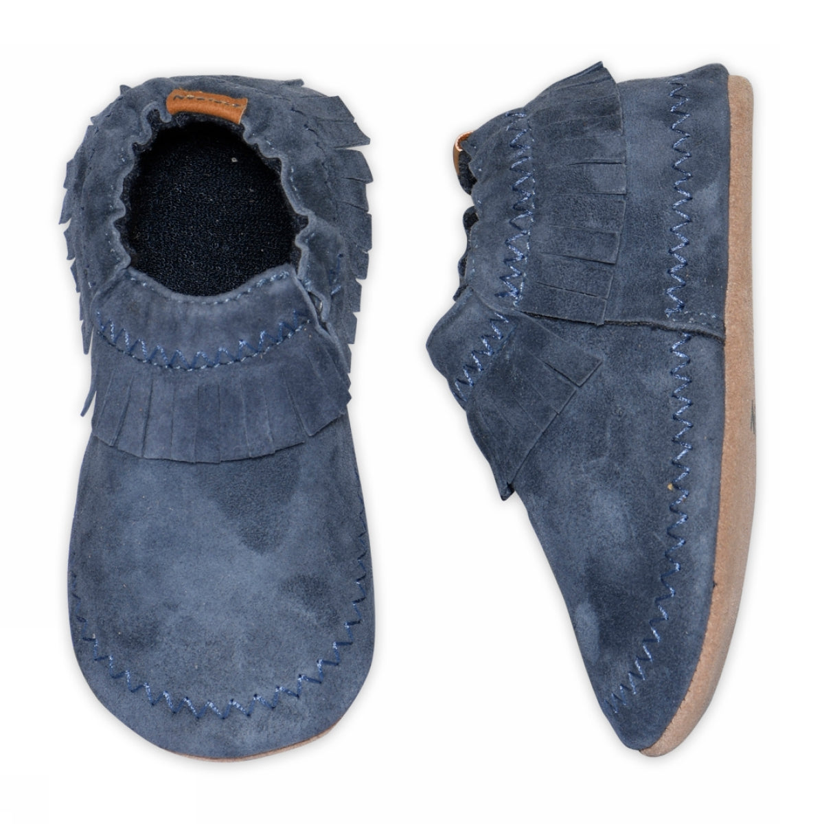 Moccasin suede slipper