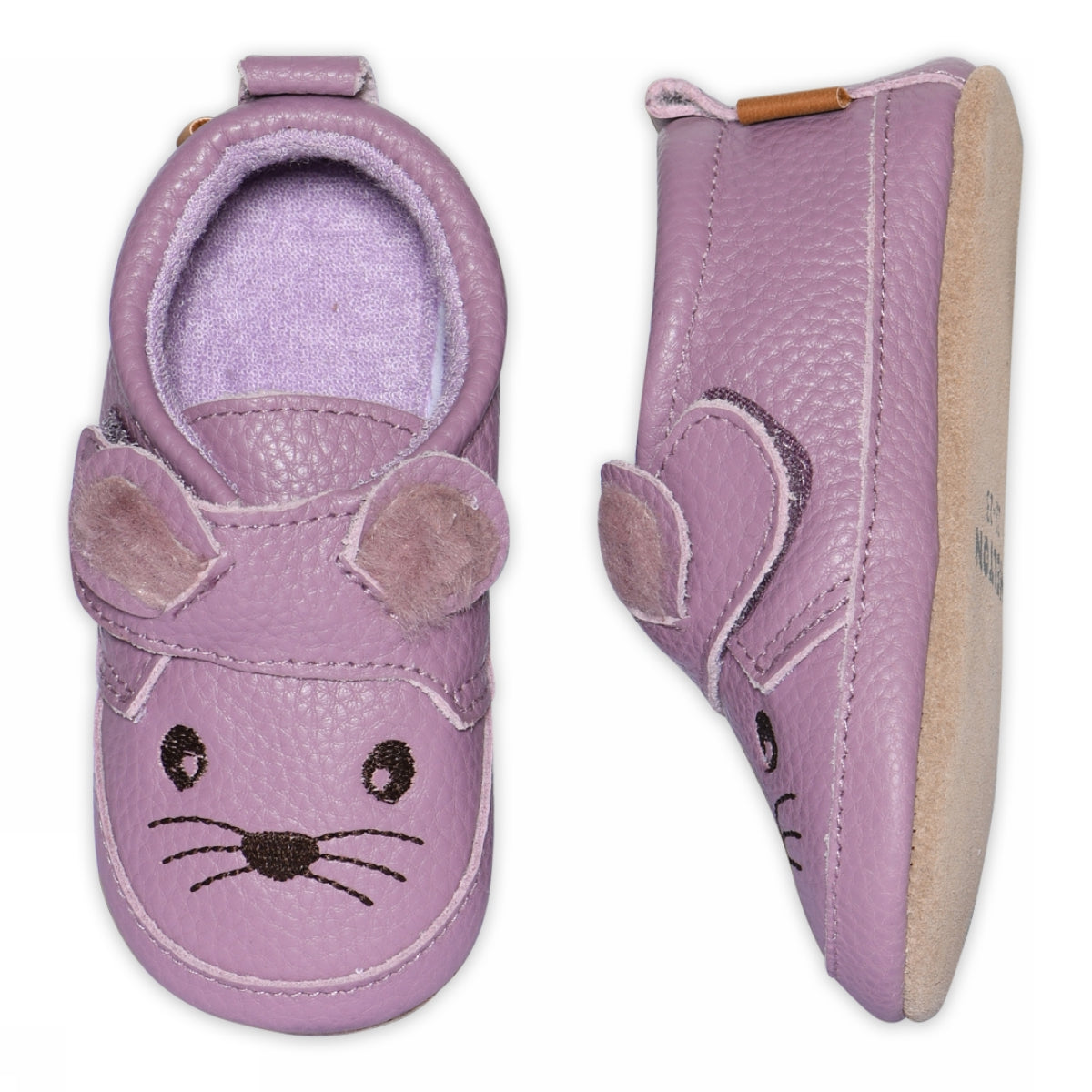 Mouse leather slipper