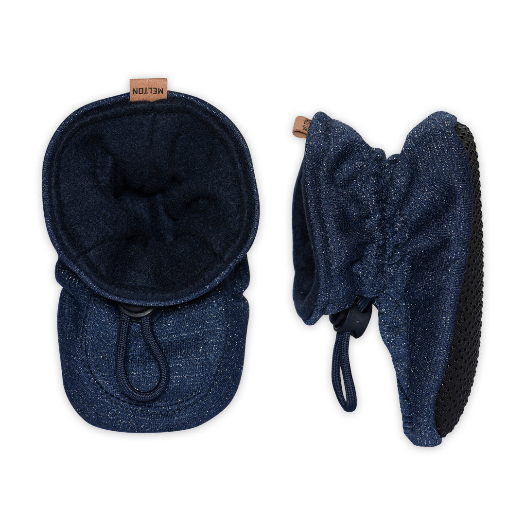 Glitter textile slipper