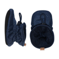 Glitter textile slippers