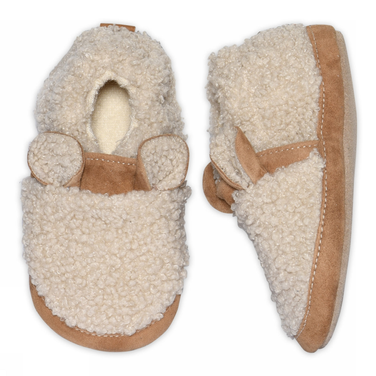 Fuzzy teddy slipper
