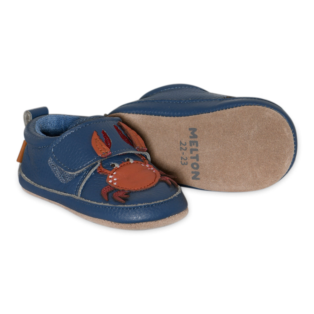 Crabbie leather slippers