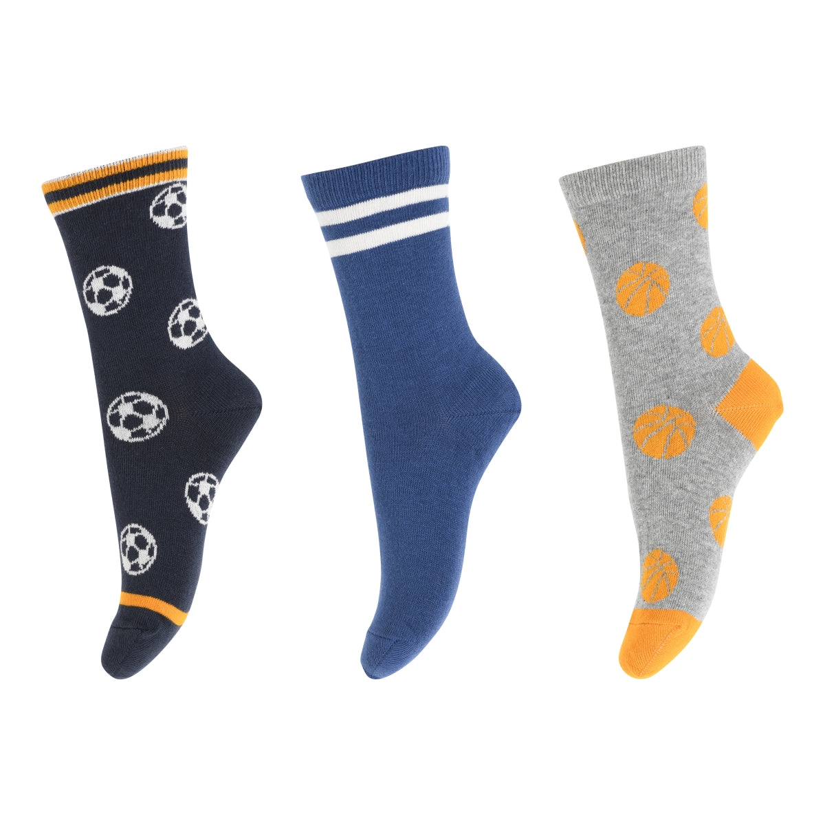 MELTON Strømper - Balls socks - 3-pack i Marine og Multi Color  Køb marine og multi color Strømper fra MELTON hos MP Denmark