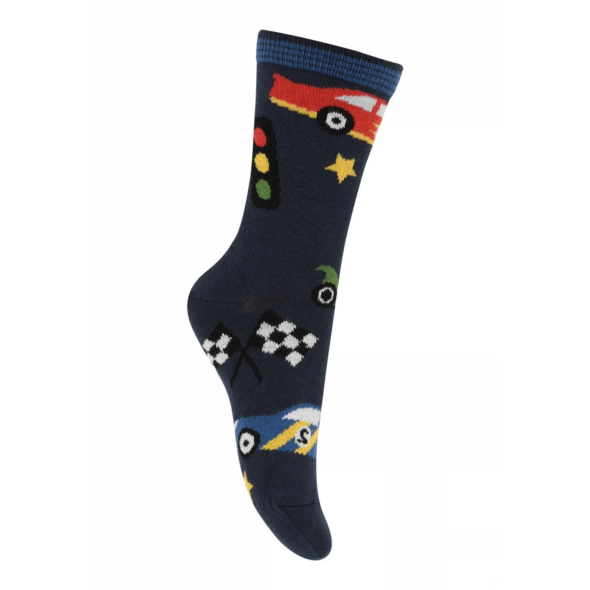 MELTON Strømper - Traffic jam socks i Marine og Blue Surf  Køb marine og blue surf Strømper fra MELTON hos MP Denmark