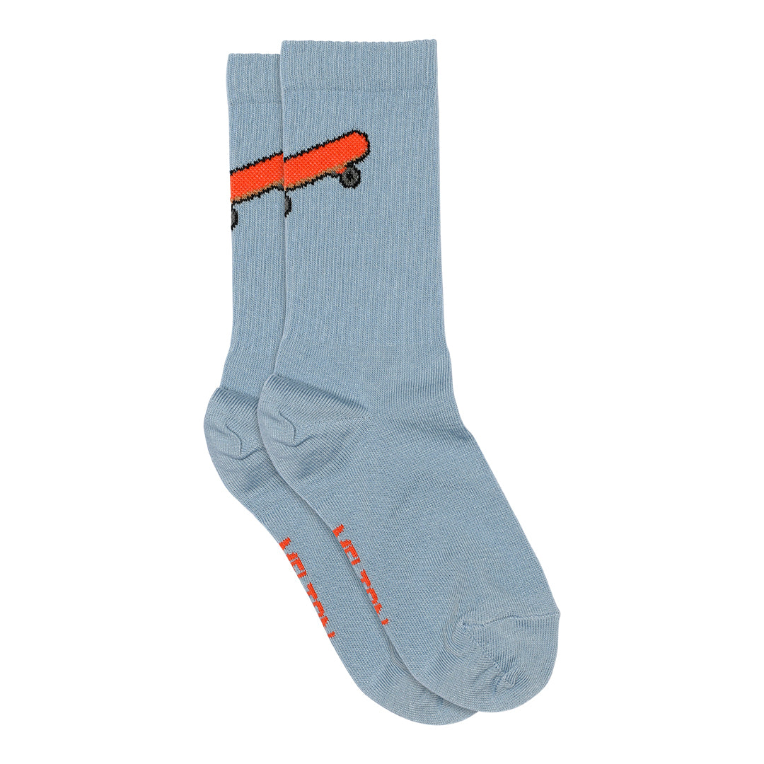 MELTON Strømper - Skate socks i Faded Denim  Køb faded denim Strømper fra MELTON hos MP Denmark