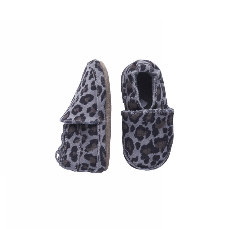 MELTON Hjemmesko - Leather Shoe - Animal Skin i Beige Melange  Køb beige melange Hjemmesko fra MELTON hos MP Denmark