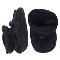 Glitter textile slippers