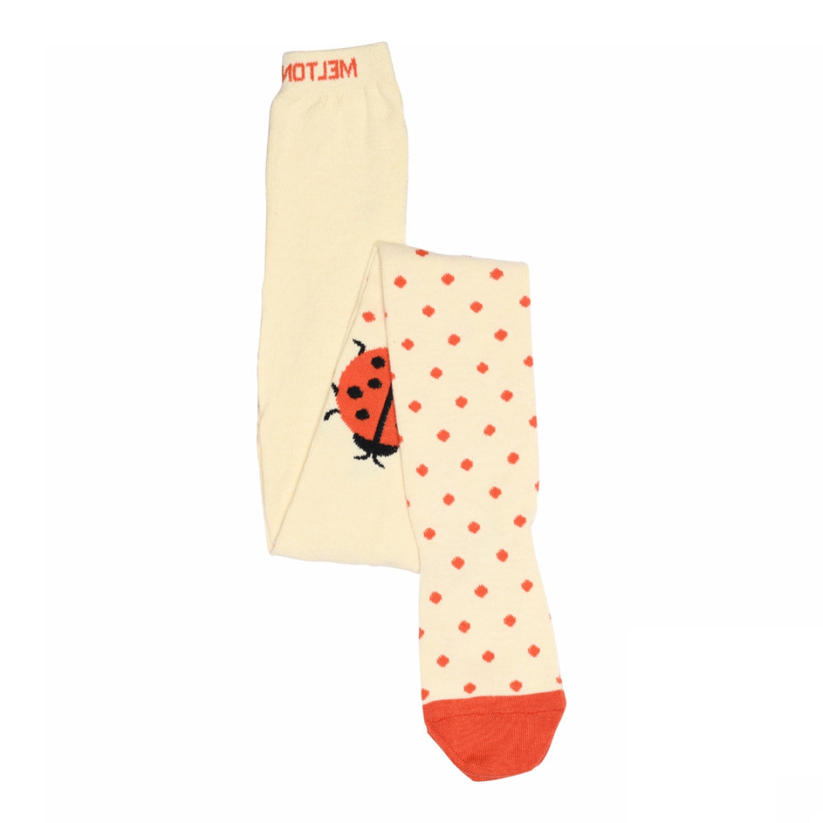 MELTON Strømpebukser - Ladybug tights i Shortbread  Køb shortbread Strømpebukser fra MELTON hos MP Denmark