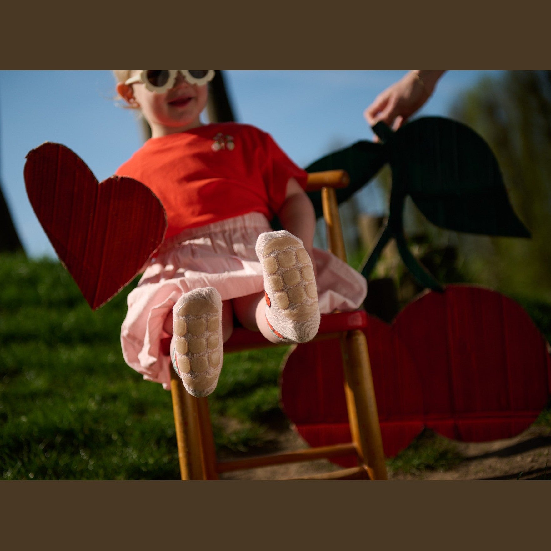 Cherries socks - anti-slip