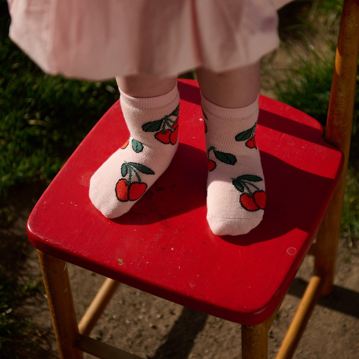 Cherries socks - anti-slip