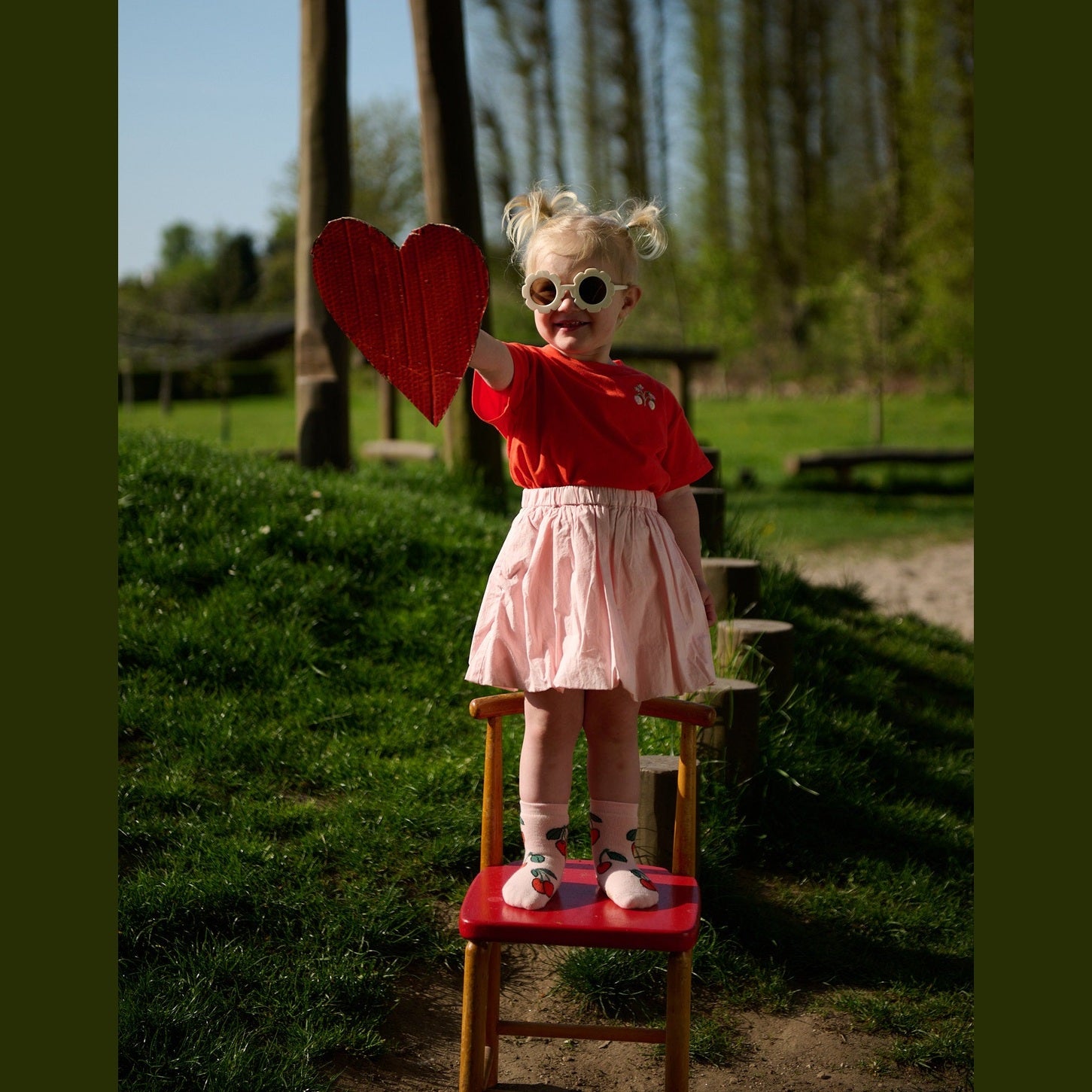 Cherries socks - anti-slip