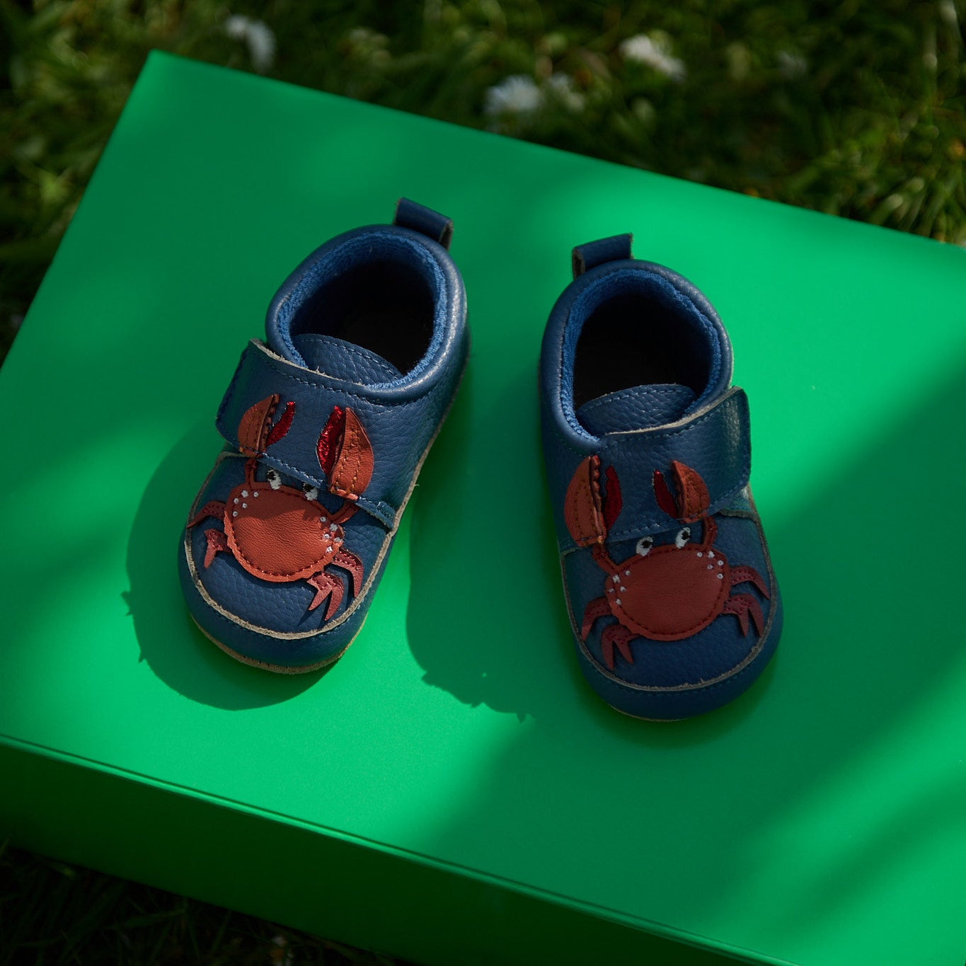 Crabbie leather slippers