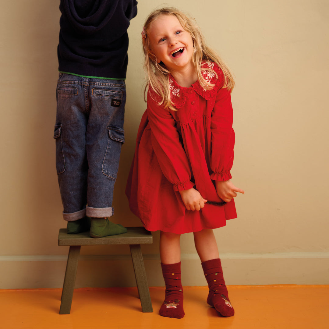 Party reindeer socks