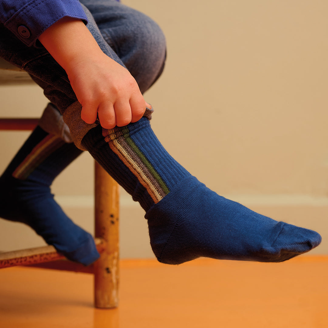 Vertical stripes socks