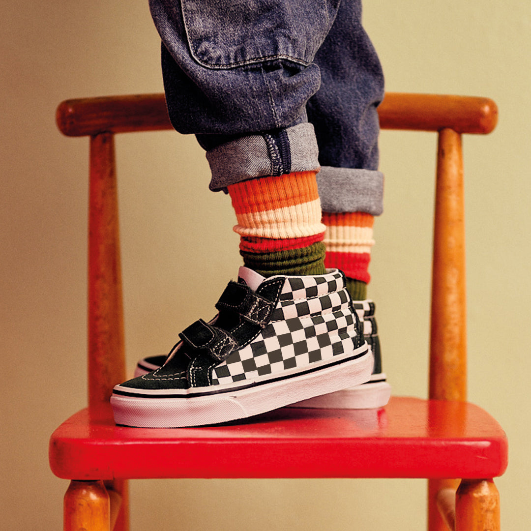 Wide stripes socks