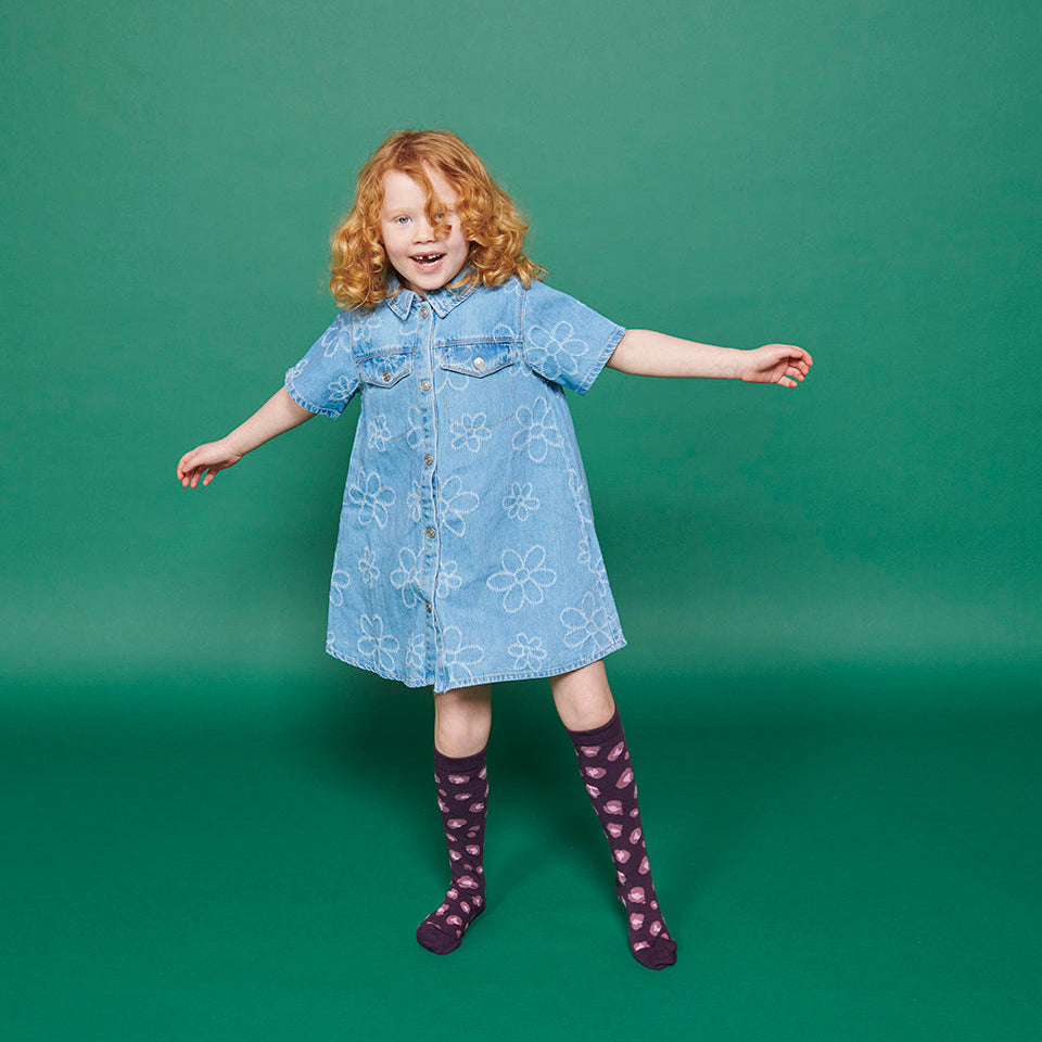 Leopard knee socks