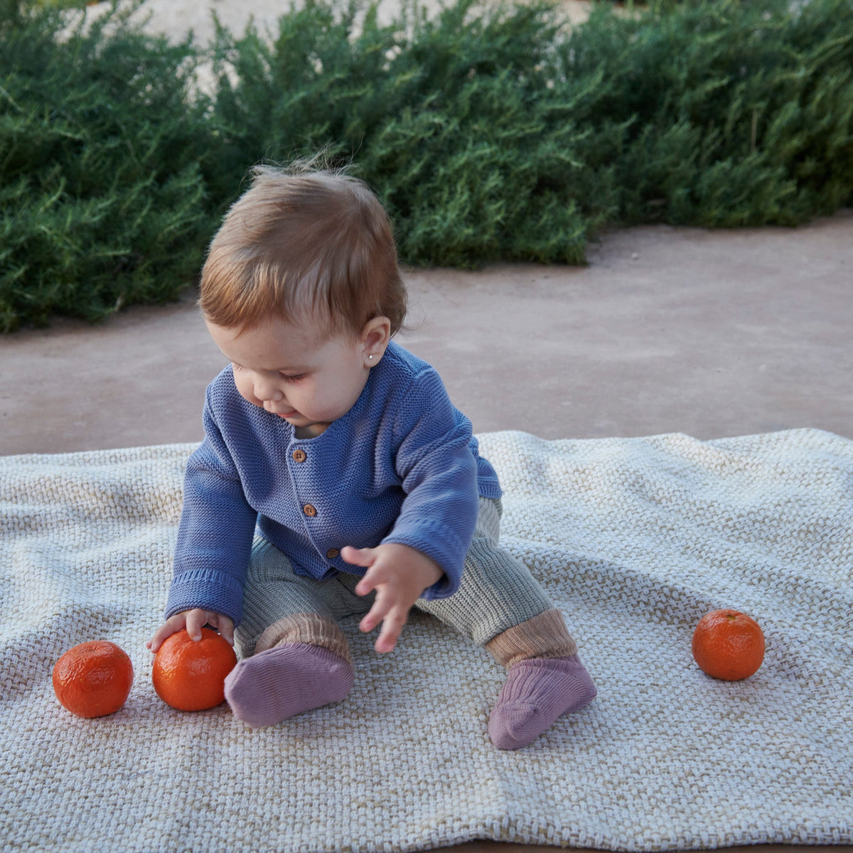 Cotton rib baby socks