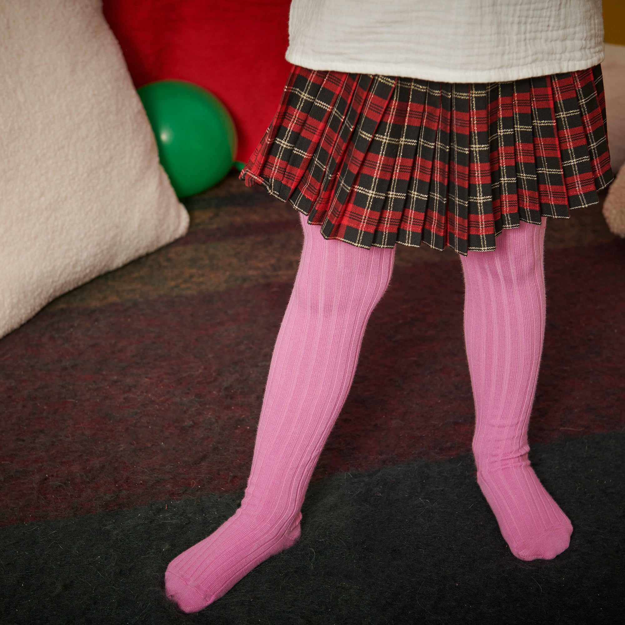 Cotton rib tights