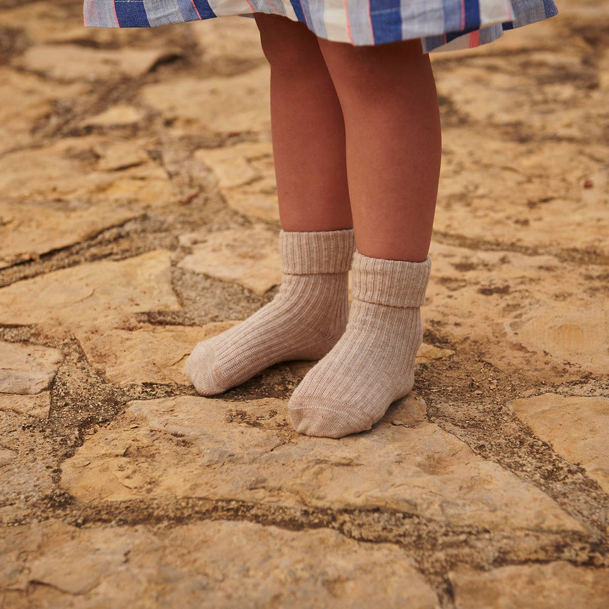 Cotton rib baby socks