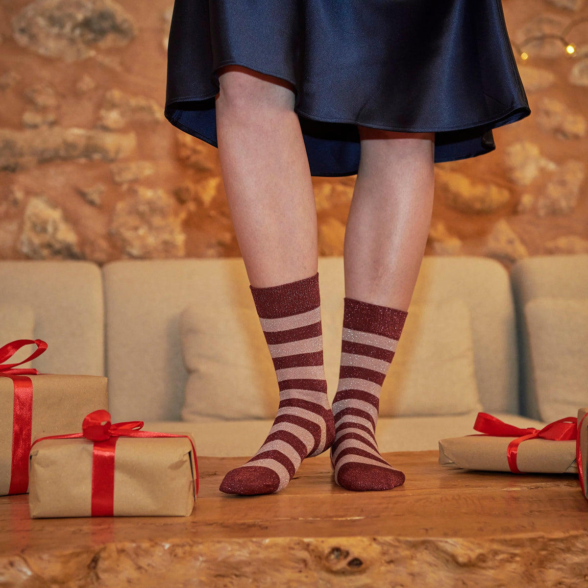 Mathilde glitter socks