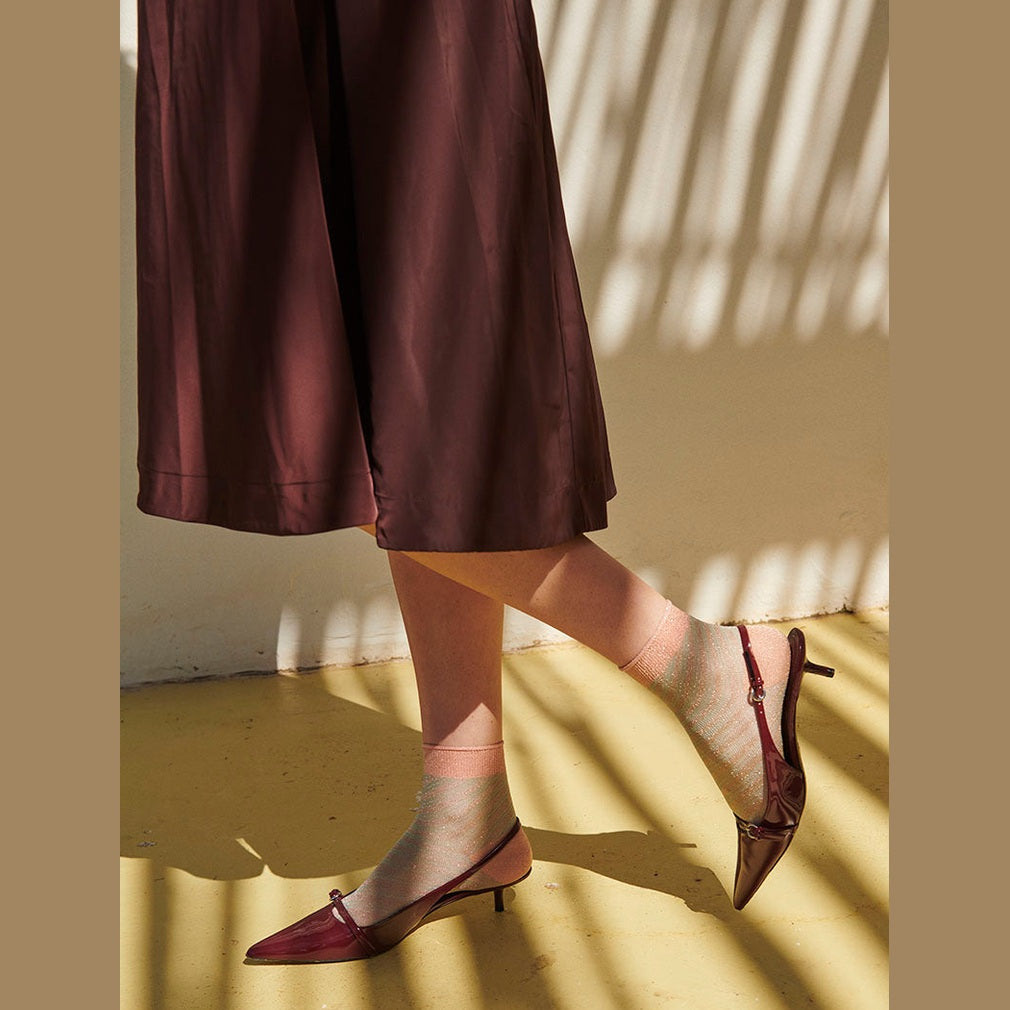 Elisa glitter short socks