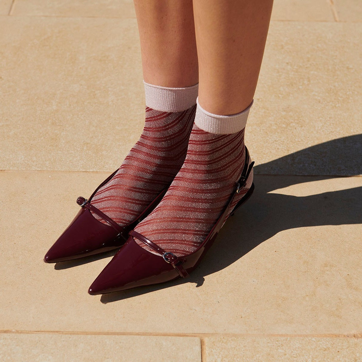 Elisa glitter short socks