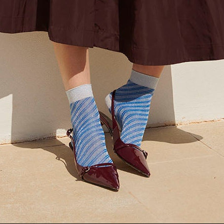 Elisa glitter short socks