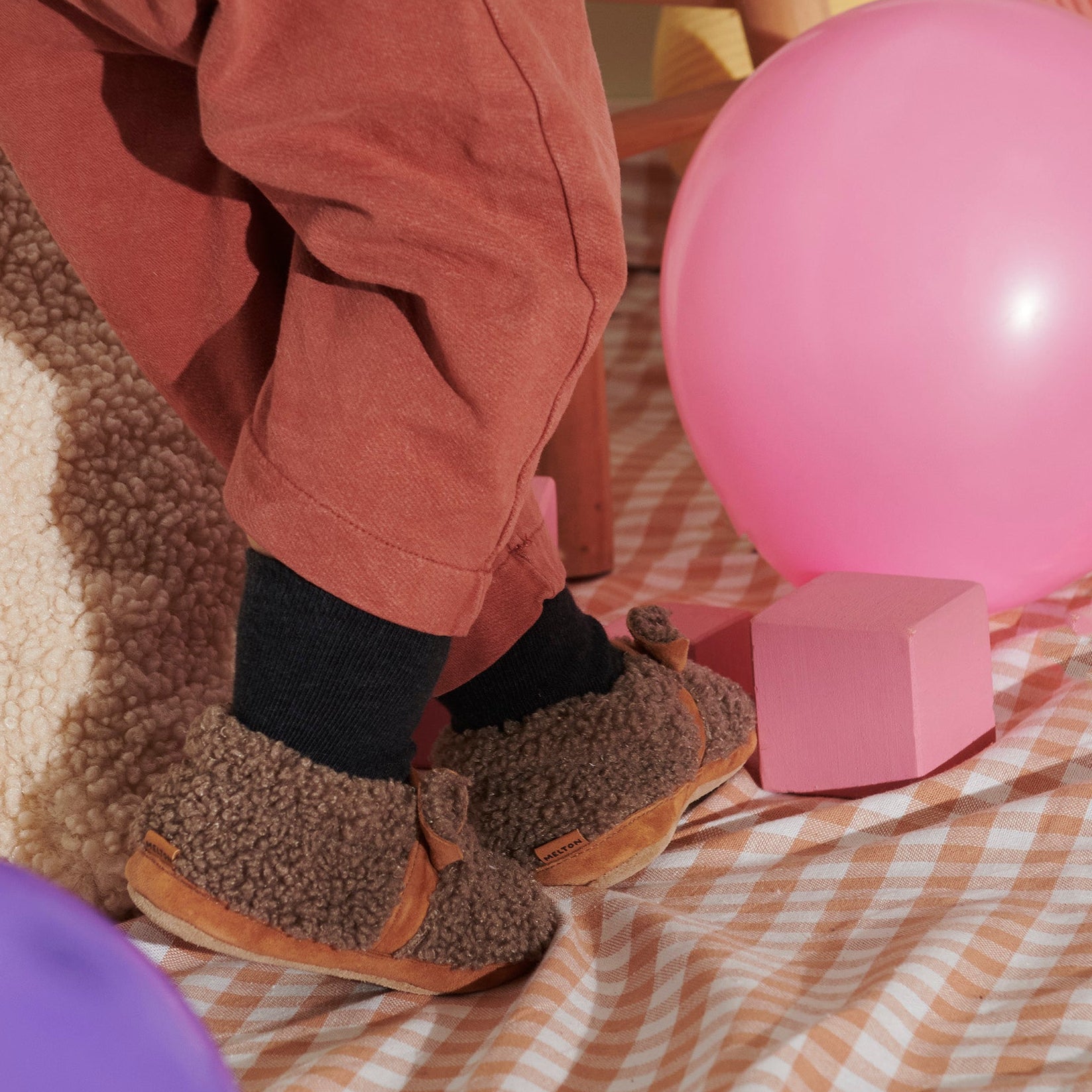 Fluffy slippers